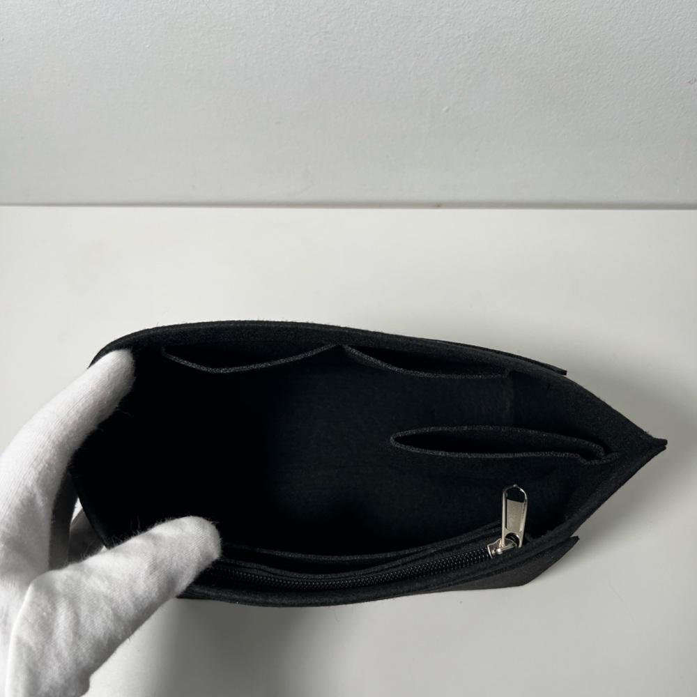 Longchamp Small Le Pliage Pouch Purse Felt Handbag Bag Insert Organizer - Picture 15 of 16